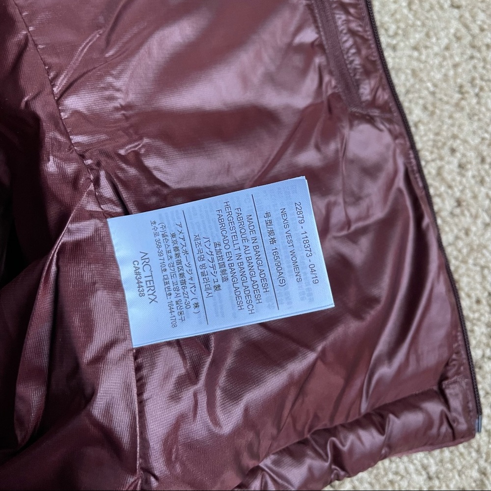 Arc'teryx Nexis Down Vest Sz S - Picture 11 of 14